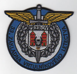 Czech Republic Air Force patch 33rd Helicopter Air Base Prerov   -obsolete -