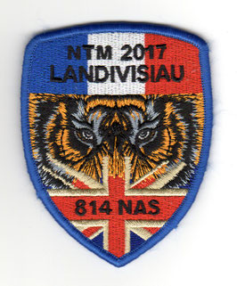 Royal Navy patch 814 Naval Squadron NTM 2017 Landivisiau Merlin Mk2