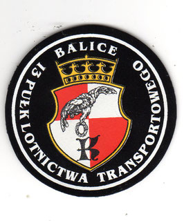 Vintage Polish Air Force patch 13 Pulk Lotnictwa Transportowego (13th Airlift Wing)   - obsolete -