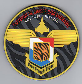 French Air Force patch EC 3/30 ´Lorraine´ NATO Tiger Meet NTM 2017 Rafale PVC