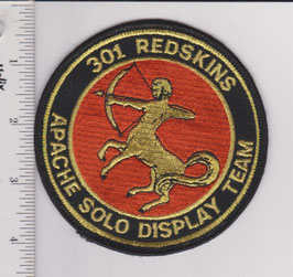 Royal Netherlands Air Force patch 301 Squadron Redskins AH-64 Apache Solo Display Team