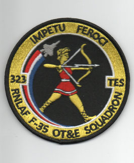 Royal Netherlands Air Force patch 323 Test & Evaluation Squadron F-35A RARE!!!