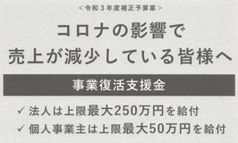 事業復活支援金の事前確認