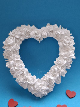 Herzrahmen aus Rosen