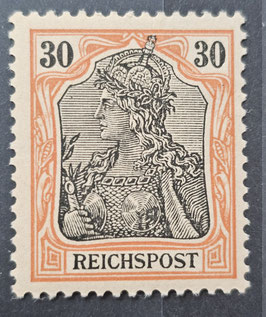 1900 Reichspost Germania 30 Pfg ungebraucht Originalgummi
