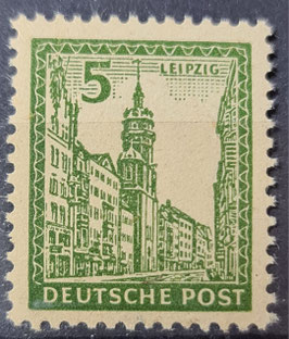 1946 Freimarke 5 Pfg  Abschied graues Papier ohne WZ postfrisch