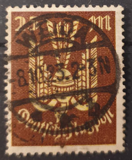 1923 Flugpost Infla Holztaube 25 Mark
