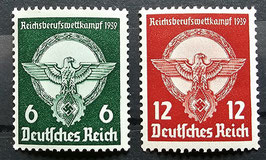 1939 Reichsberufswettkampf Serie postfrisch