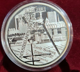 Bundesrepublik Deutschland 2003  10 € Gedenkmünze Silber Industrielandschaft Ruhrgebiet