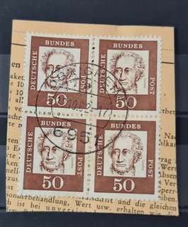 1961 Bedeutende Deutsche Goethe 50 Pfg braunorange