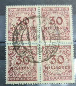 1923 Freimarken Rosettenmuster 30 Millionen gestempelt 320A