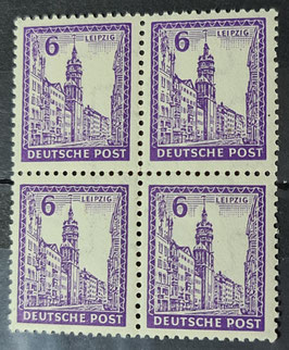1946 SBZ West Sachsen Abschiedsausgabe 6 Pfg violett seltenes Wasserzeichen X