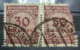 1923 Freimarken Rosettenmuster 30 Millionen gestempelt 320A