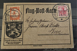 Flugpost 1912 Flugwoche 10 Pfg Marke mit Germania 10 Pfg