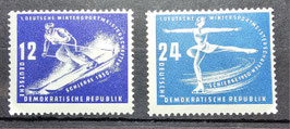 1950 Wintersport meisterschaft der DDr Schierke Postfrische Ausgabe