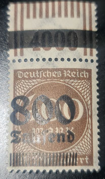 1923 800 Tausend auf 400 Mark, braun OPD Erfurt