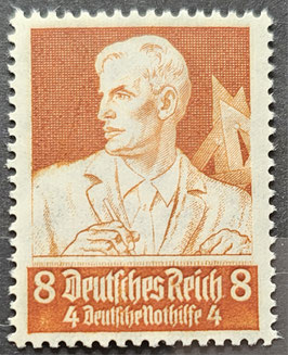 1934 Nothilfe Berufstände 8 Pfg Baumeister orange **