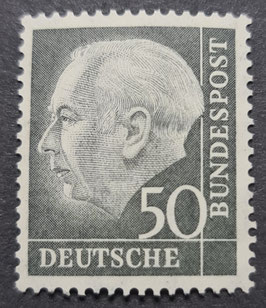 1954 Freimarkenserie Heuss postfrisch 50 Pfg.