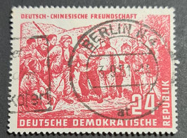 1951 Deutsch - chinesische Freundschaft 24 Pf rot gestempelt