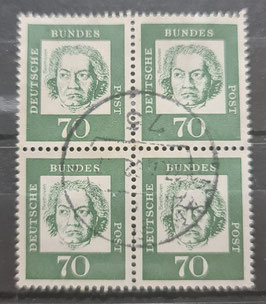 1961 Bedeutende Deutsche 70 Pfg schwarzblaugrün Beethoven