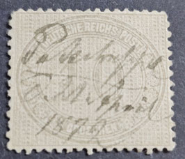 1872 Freimarken für den Innendienst 10 Groschen Federzugentwertung, Befund