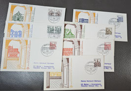 1964 Dauerserie Bauwerke Serie von Schmuck FDC