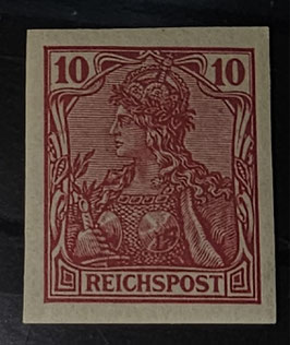 1900 Germania Reichspost ungezähnt, Originalgummi, postfrisch