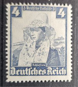 1935 Nothilfeausgabe Trachten 4 Pfg graublau postfrisch