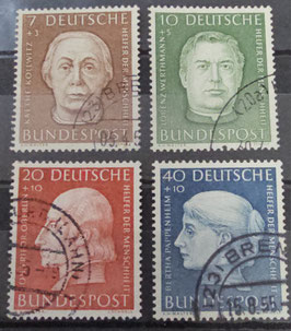 1954 Helfer der Menschheit kompletter Satz gestempelt