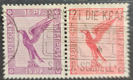 1926 15 Pfg und 10 Pfg. Flugpostserie waagerechter Zusammendruck aus MH  20