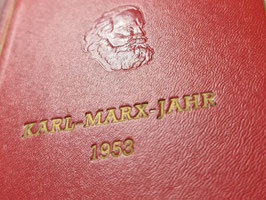 1953 Karl Marx Jahr Sonderdrucke in kleinem Büchlein Sondestempel