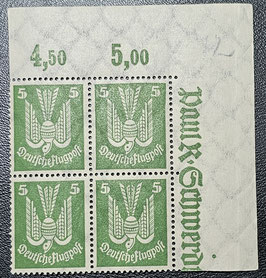 1924 Flugpost Holztaube 5 Pfennig EOR postfrisch