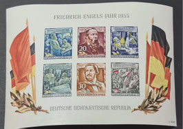 1955 Blockausgabe Friedrich Engels Jahr Postfrisch