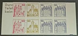 1977 Berlin Markenheftchen Burgen und Schlösser postfrisch 10 a I oz