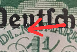 1920 Dienstmarken Bayern Abschied 1 1/4 Mark grün