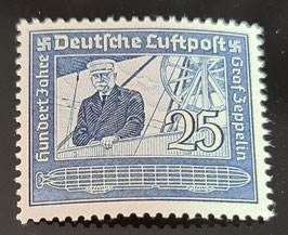 1938 Flugpost 50 Pfg blau postfrisch
