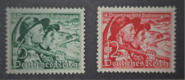 1938 Volksabstimmung Sudetenland postfrisch komplett