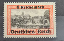 1939 Danzig Abschied Aufdruck 1 RM Rpf auf 1 G postfrisch