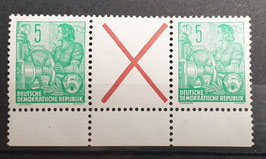 1957 Zusammendruck 5+x+5 postfrisch vom Unterand