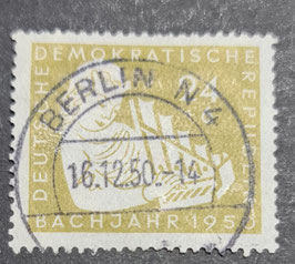 1950 Johann Sebastian Bach 200 Todestag 24 + 6 Pf gestempelt