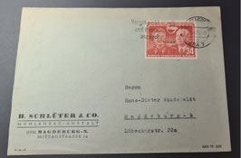 1951 Deutsch sowjetische Freundschaft 24 Pf rot