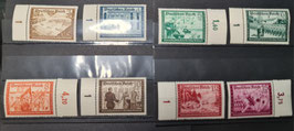 1939 Postkameradschaft I,  12 Marken, komplette Serie postfrisch je mit Rand