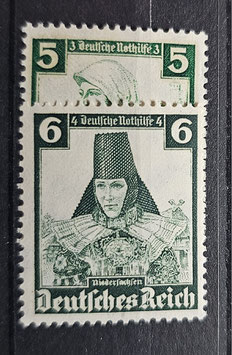 1935 Nothilfeausgabe Trachten 5 Pfg und 6 Pfg postfrisch