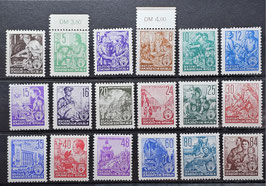 1953 Freimarken Fünfjahresplan postfrisch,