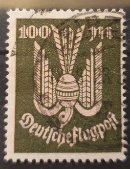 1923 Flugpost Infla Holztaube 100 Mark