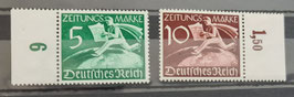 1939 Serie Auslandszeitungsmarken 5 und 10 Pfg postfrisch