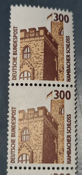 1988 300 Pfennig Sehenswürdigkeiten Hambacher Schloss postfrisch Rollenmarke