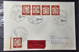 1961 Bedeutende Deutsche Brief 20 Pfg MEF Eilboten