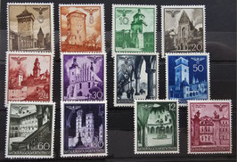 1940 Bauwerke Freimarken