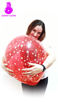 QUALATEX 16" Stars around (Crystal Clear)